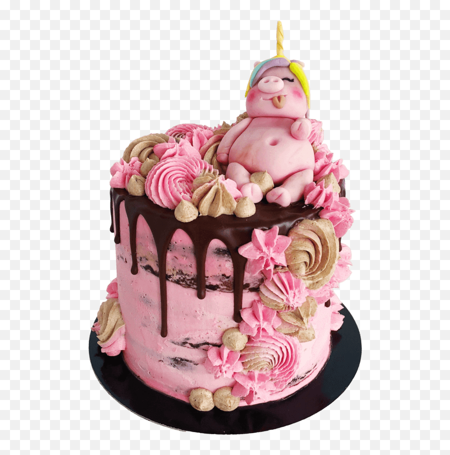 Cake Emoji Png - Birthday Cake With Pig,Cake Emoji