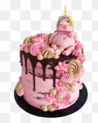 Cake Emoji Png - Birthday Cake With Pig,Cake Emoji
