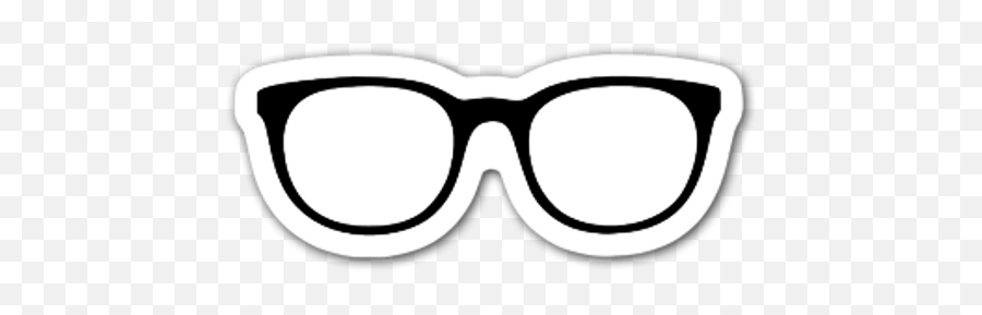 Black Glasses Sticker - For Teen Emoji,Harry Potter Glasses Emoji