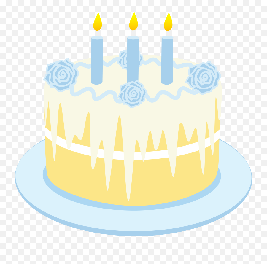 Birthday Cake Pictures With Candles - Yellow Cake Png Emoji,Cake Emoticon