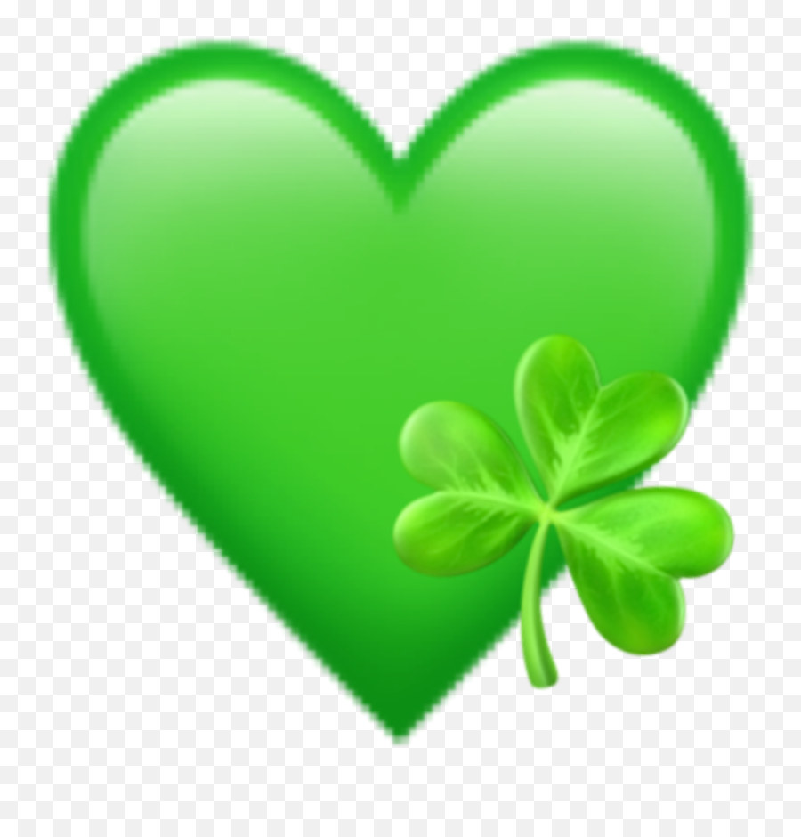 Green Heart Plant Clover Sticker By Madeleine Marie - Transparent Clover Emoji,Baby Symbol Emoji