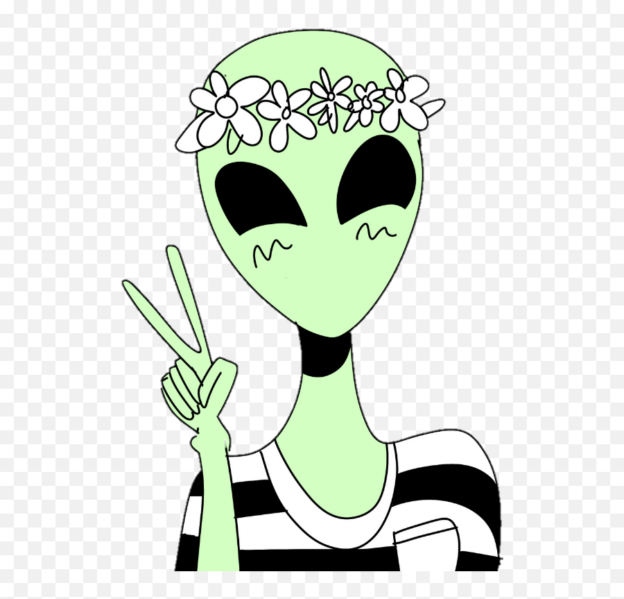 Peace Clipart Alien Peace Alien Transparent Free For - Aesthetic Alien Emoji,Alien And Rocket Emoji