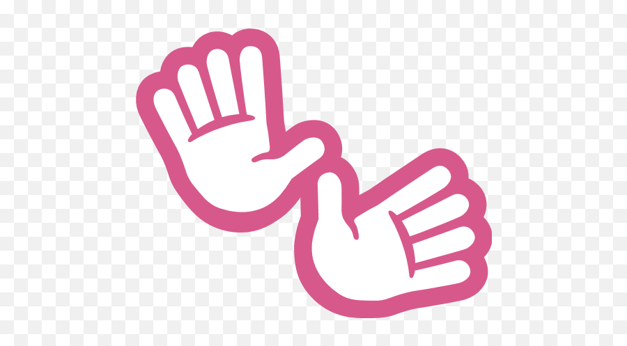 Open Hands Sign Id 7291 Emojicouk - Hands Pink Png,Smiling Hands Emoji