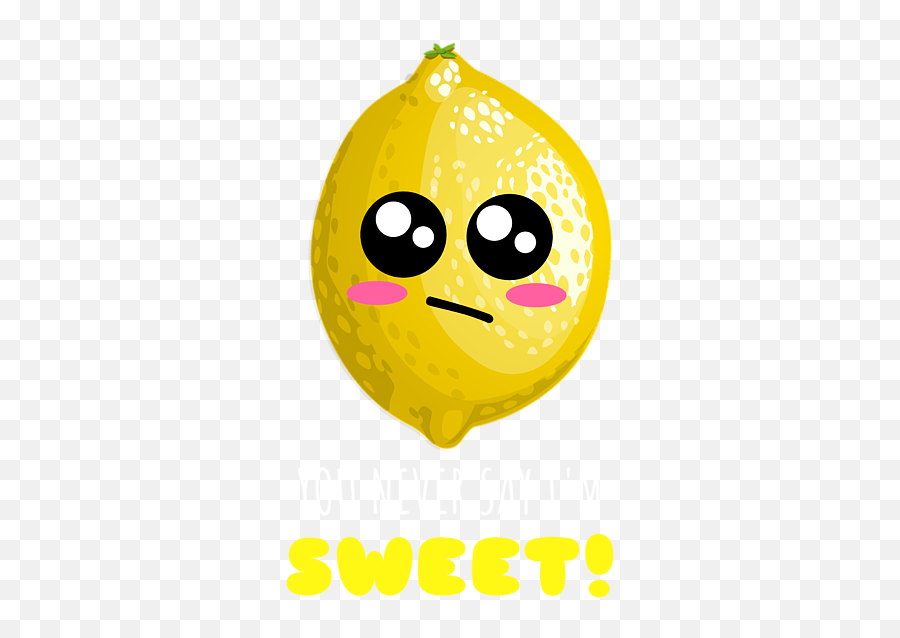 You Never Say Im Sweet Cute Lemon Pun Beach Towel For Sale Emoji,Sweet Emoticon