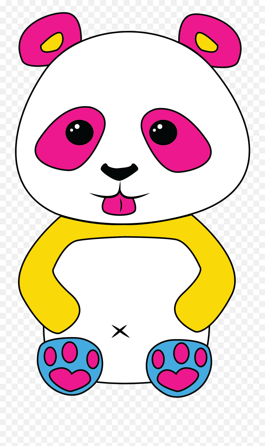 Panda - Dot Emoji,Octopus Pen Emoji