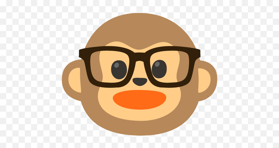 Nerdfacemonkey - Discord Emoji For Adult,Nerd Emoji