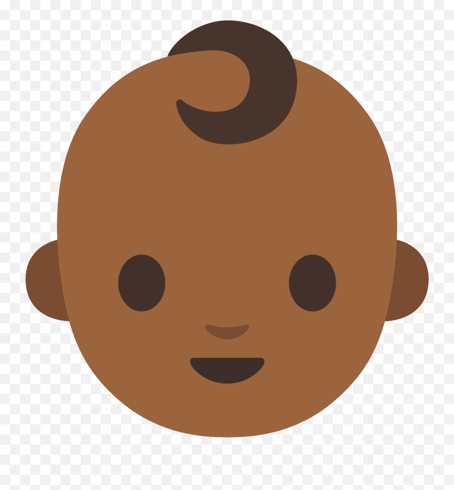 Baby Emoji Clipart - Happy,Brown Baby Emoji