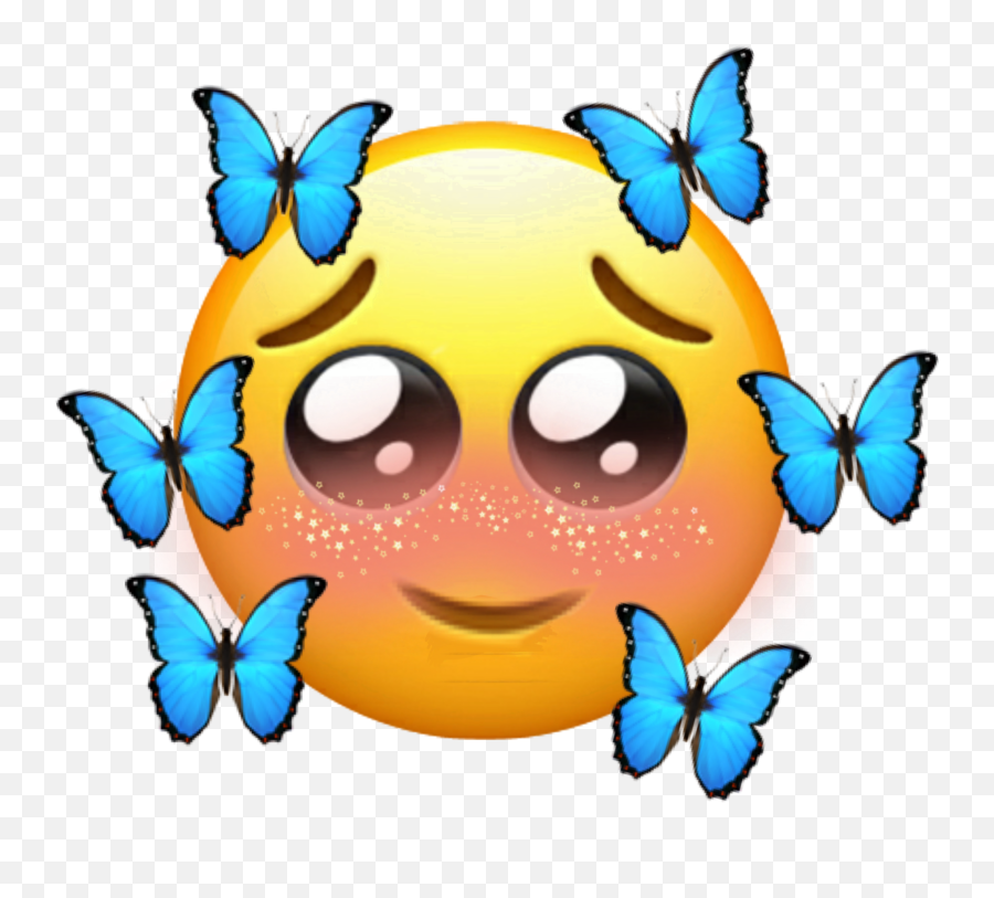Emoji Blush Cute Emojis Sticker - Happy,Relatable Emoji