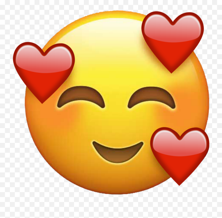 Love Heart Face Emoji Png Image With No - Love Emoji,Heart Face Emoji