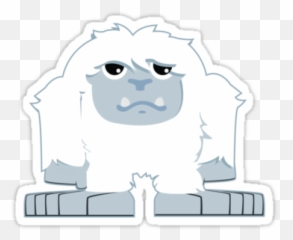 Cute Yeti Sticker - Fictional Character Emoji,Yeti Emotion