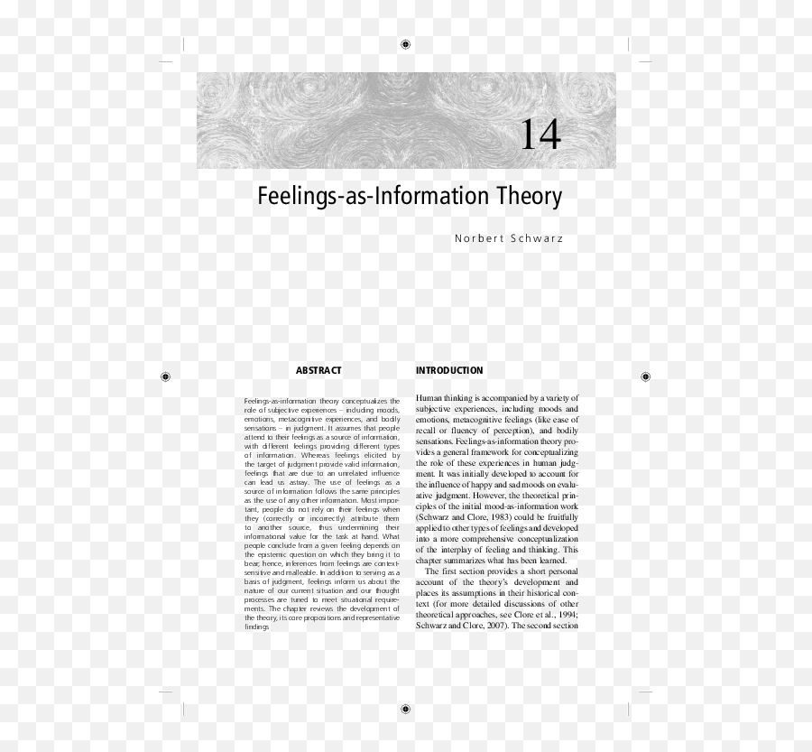 Pdf Feelings As Information Theory - Dot Emoji,Emotions Chart Pdf