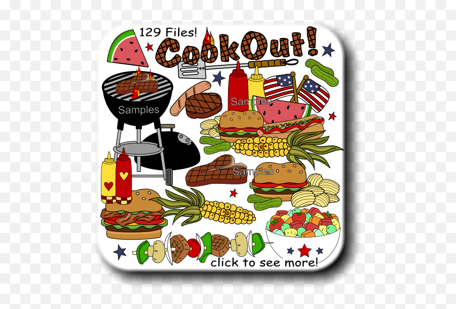 Cookout Clipart Free Fast Food Cookout - Clipart Family Cookout Emoji,Cookout Emoji