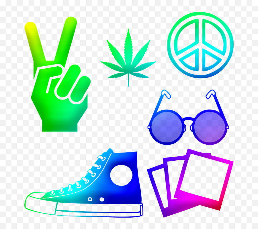 Free Photo Cannabis Hippie John Lennon Glasses Peace Sign - Hippie Emoji,Peace Sign Emoticon