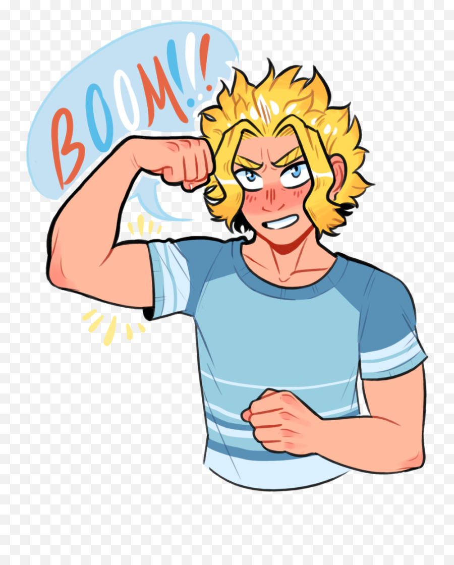 Boku No Hero Academia - All Might Fanart Cute Emoji,Caracthers Witrhout Emotions Bnha