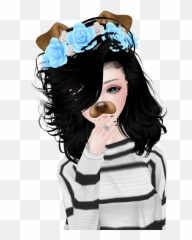 Captured Inside Imvu - Cute Snapchat Avatar Girl Emoji,Pop Art Boy Emotion