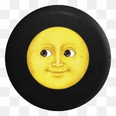 Spare Tire Cover Full Moon Face Man In - Sorensdale Park Emoji,Moon With Face Emoticon