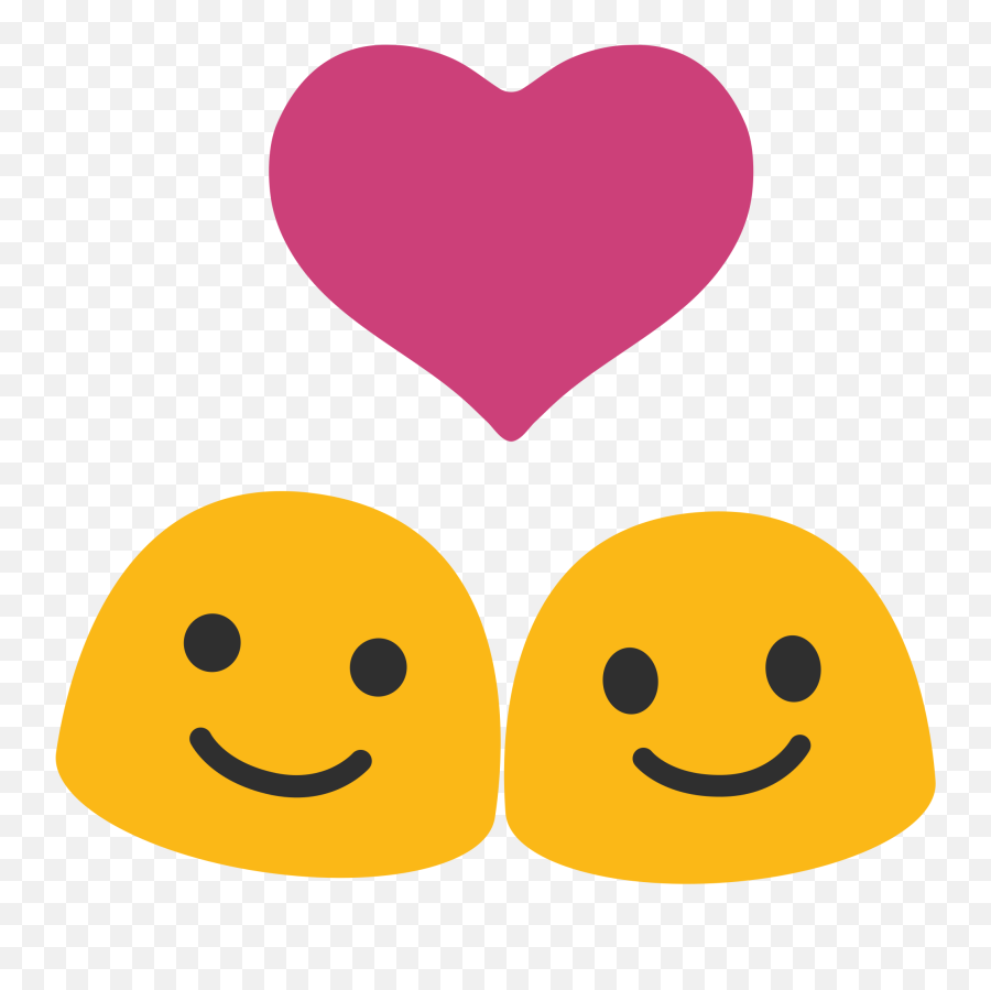 Couple With Heart Emoji - Couple With Heart Emoji 512x512 Transparent Couple Emoji Png,Heart And Smiley Emojis