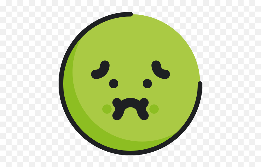 Emoji Emoticon Face Nauseated Icon - Dot,Nauseated Emoji
