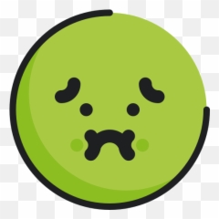 Emoji Emoticon Face Nauseated Icon - Dot,Nauseated Emoji