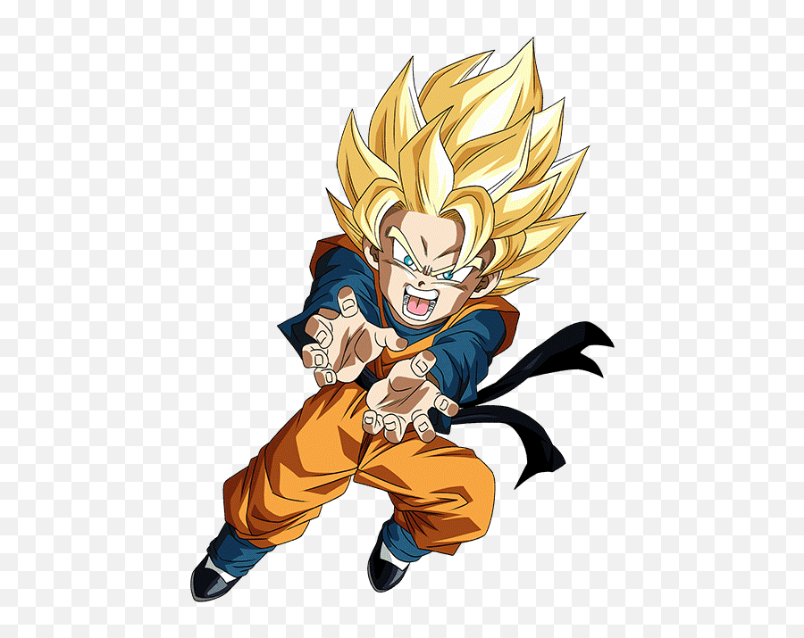 Goten Dragonballz Goku Anime Sticker - Goten And Trunks Dokkan Emoji,Kamehameha Emojis