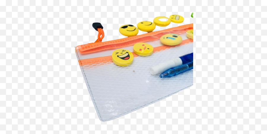 Transparent Pencils Case Zipper Pouch - Happy Emoji,Emoji Pencil Pouch