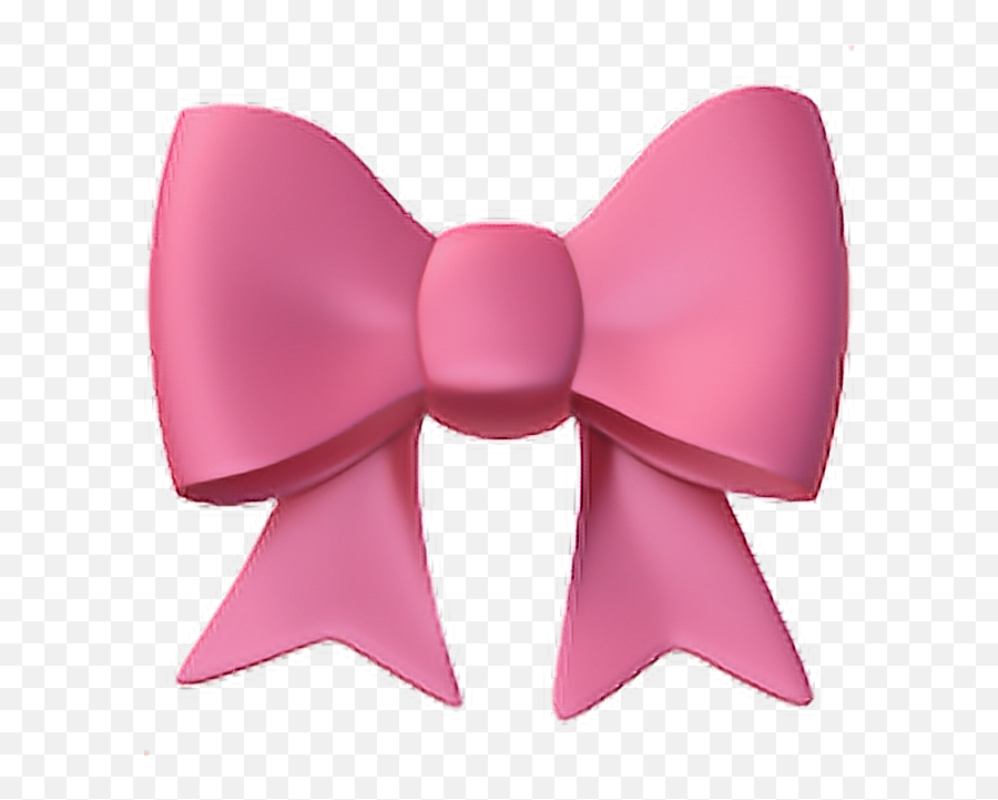 Ribbon Pink Emoji Emoticon Sticker - Pink Bow Emoji Png,Ribbon Emoji
