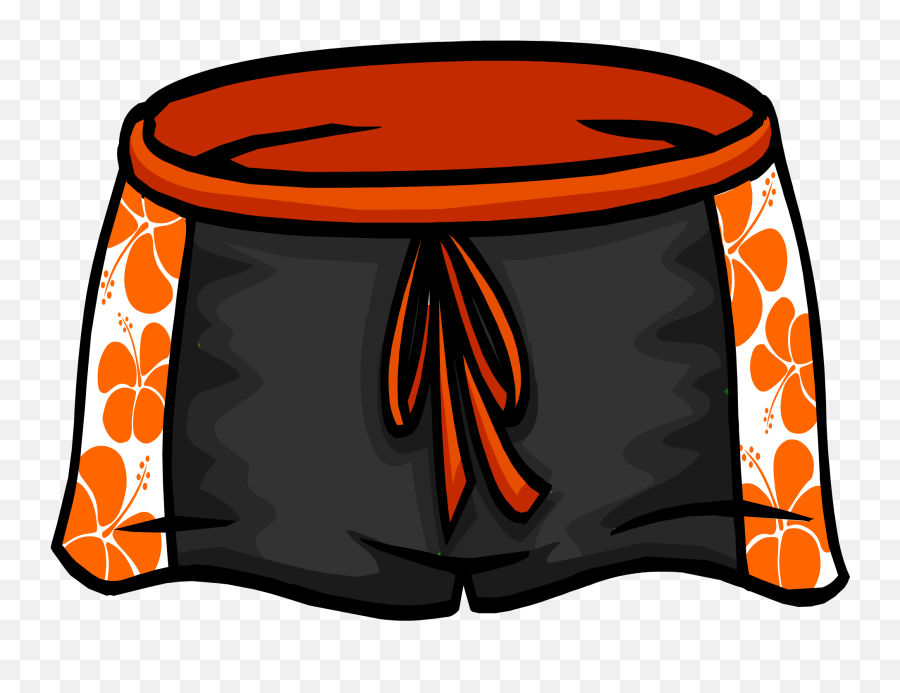 Black Hawaiian Shorts Club Penguin Wiki Fandom - Short Club Penguin Png Emoji,Hawaiian Emojis