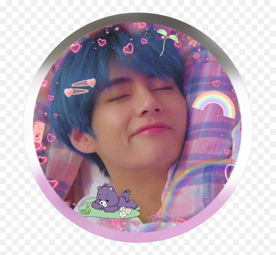 Freetoedit Profilepic Profilephoto Profilepicture - Transparent Taehyung Circle Icon Emoji,Cual Es El Emojis De Me Vale Verga