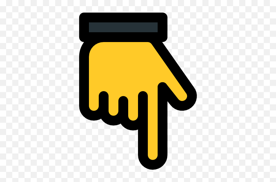 Hand - Free People Icons Pointing Finger Down Emoji,Emoticons With Carets
