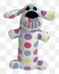 Multipet Smiling Loofa Plush Dog Toy 6 - Soft Emoji,Rainbow Emoji Dogs