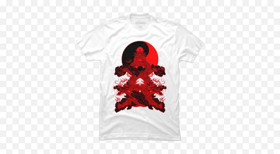 Dbh Collective White Gangster T - Geometric T Shirt Design Emoji,Yin Yang, Heart And Alien Emoji Shirt