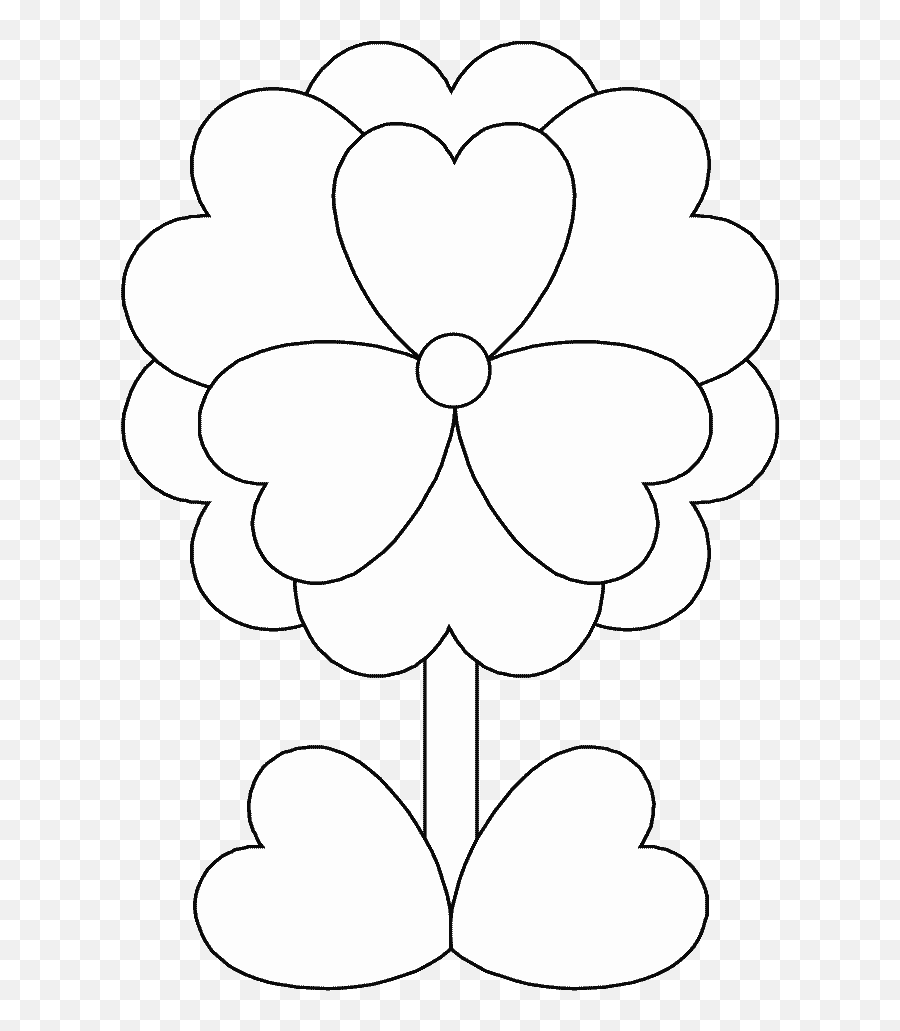 Pin - Dibujos De Amor De Flores Emoji,Emoji Coloring Pages Valentines