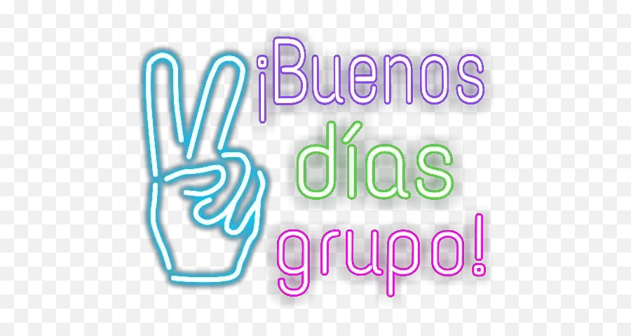 Buenos Días 2 Sticker Pack - Stickers Cloud Emoji,Facebook Emoticon Peace Fingers