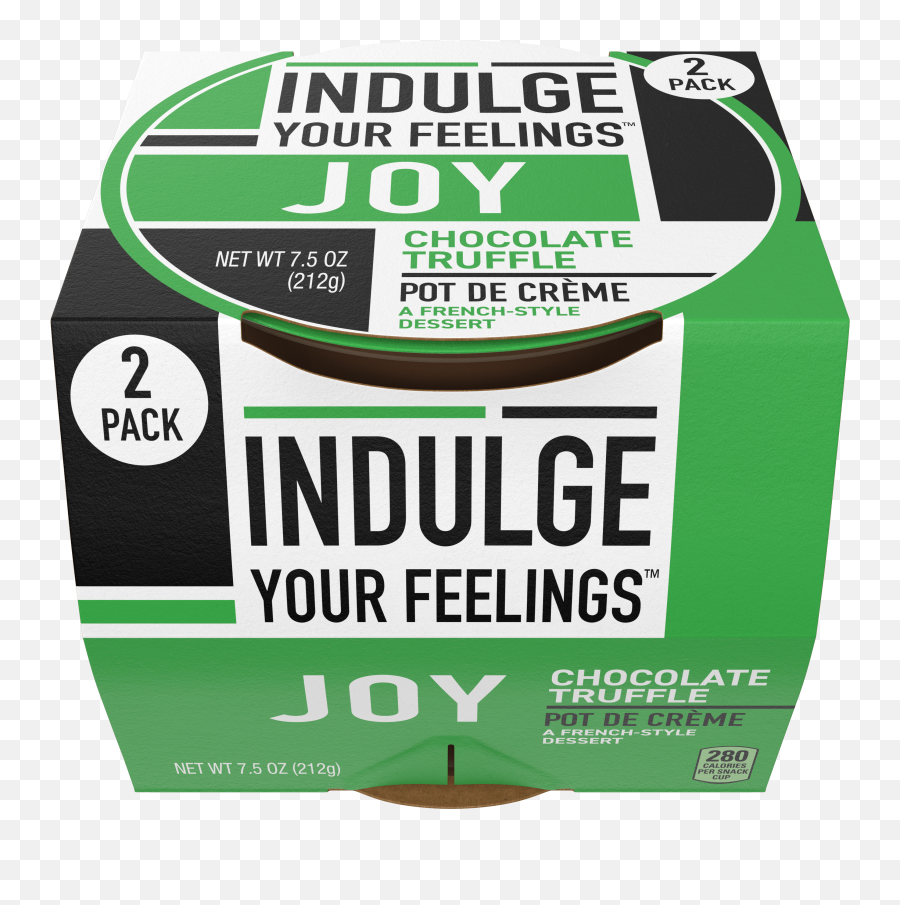 Indulge Your Feelings 2 - Pack Chocolate Truffle Pot De Creme Emoji,Pauch Another Bag Filled With Emotions