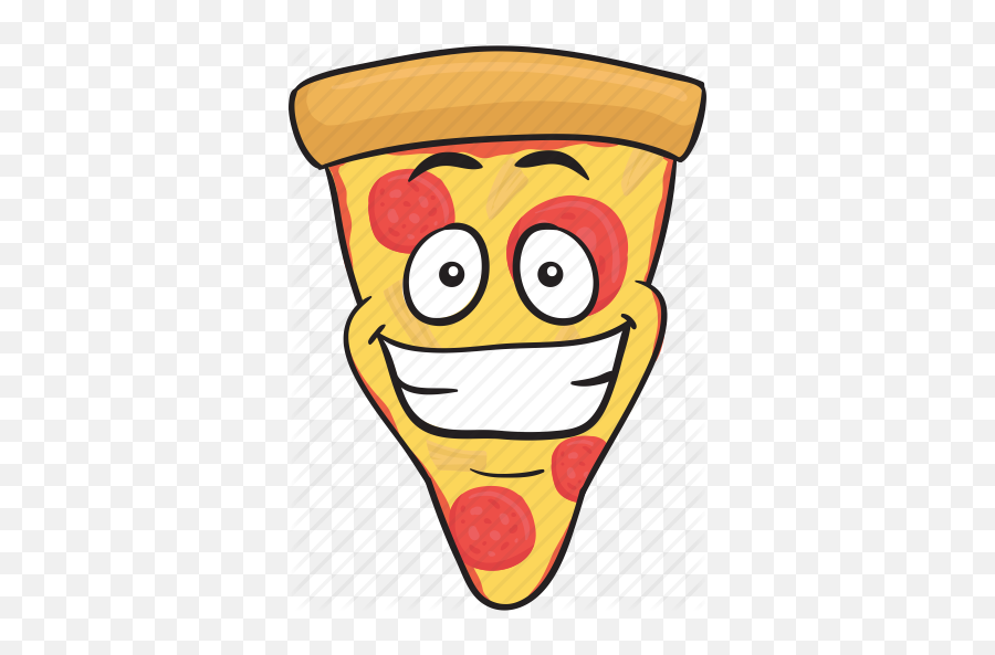 Cartoon Emoji Pizza Slice Smiley Ico 725386 - Png Sad Pizza Emoji,Cartoon Emoji