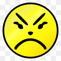 Mad Emoji - Openclipart Happy,Mad Emoji Transparent