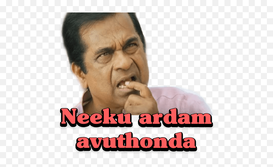 Brahmanandam Emoji,Brahmi Emoticons Gif