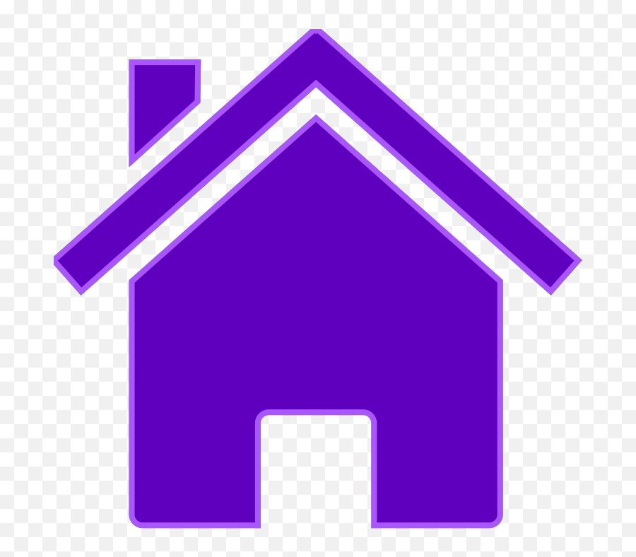 Simple Purple House Png Svg Clip Art For Web - Download Home Clipart Emoji,Golden State Warriors Emoji Keyboard