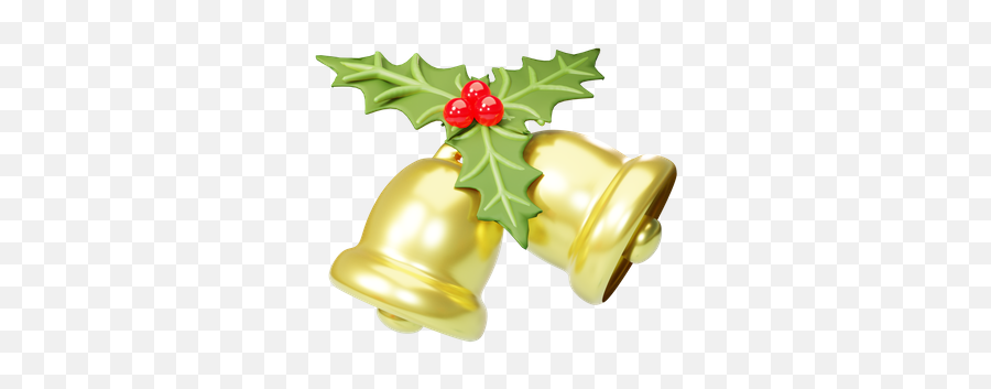 Christmas Yellow Bell 3d Illustrations Designs Images Emoji,Belll Emoji