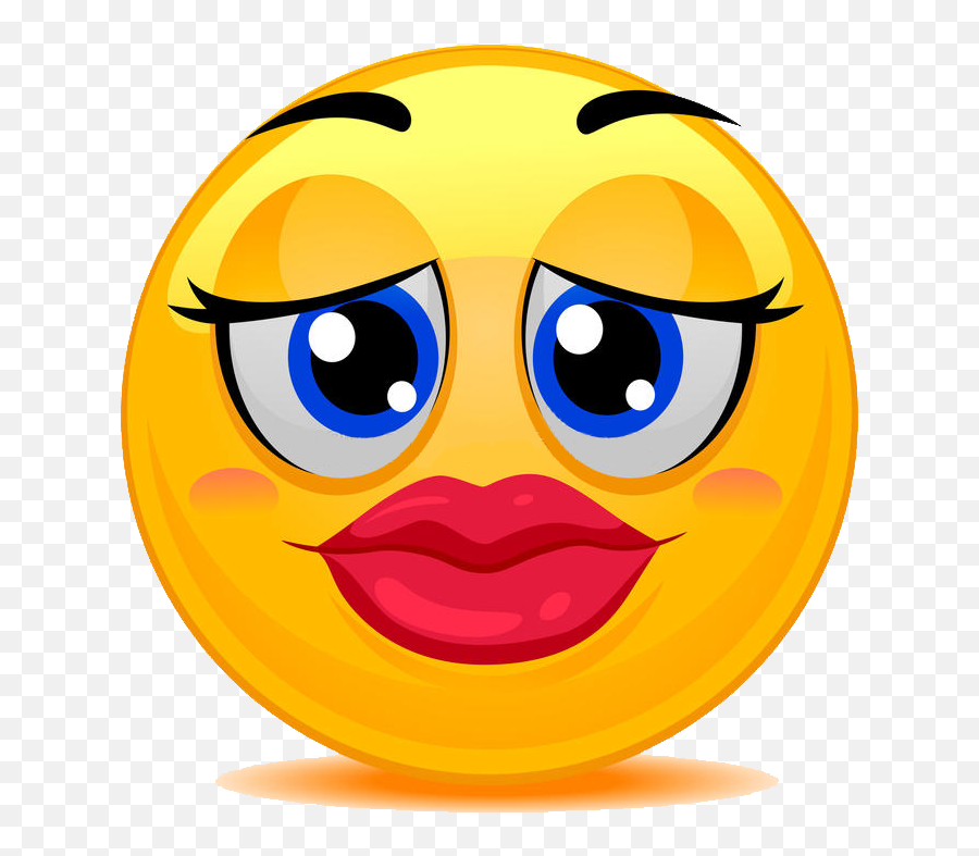 Emoticon Emoji Wallpaper Smiley - Emoji Con Labios Rojos,Pebble Emoji