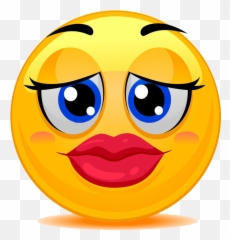 Emoticon Emoji Wallpaper Smiley - Emoji Con Labios Rojos,Pebble Emoji