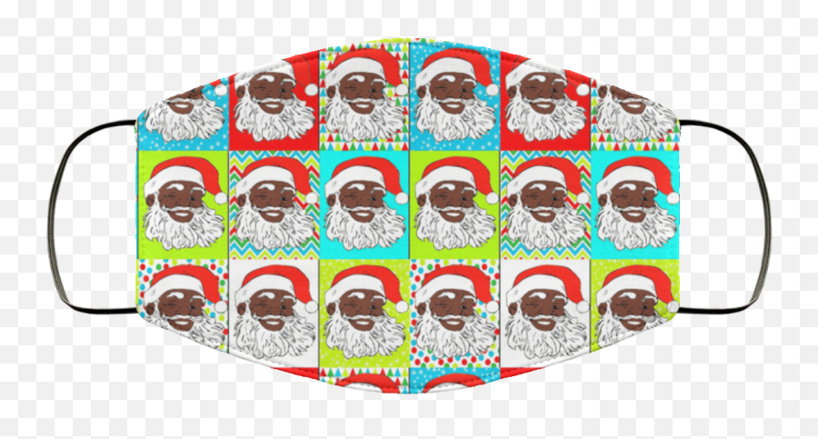 Black Santa Claus Cartoon Bright Colors - Color Emoji,Black Santa Emoji