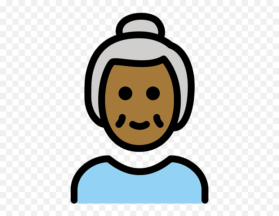 Old Woman Emoji Clipart Free Download Transparent Png - Human Skin Color,Woman Emojis