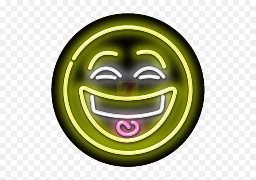Laughing Face Emoji Neon Sign - Laughing Emoji Neon Png,Laughing Face Emoji