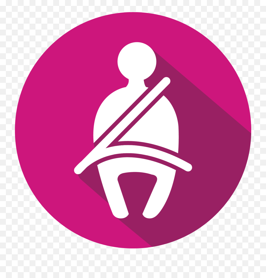 Myself Pink Icon Png Clipart - Circle Emoji,Seatbelt Emoji