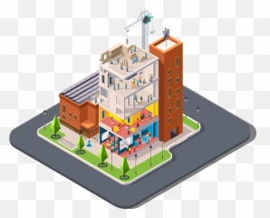 Office Building Vector Png - Vector 3d Building Building Building Information Modeling Bim Icon Emoji,Building Emoji Png