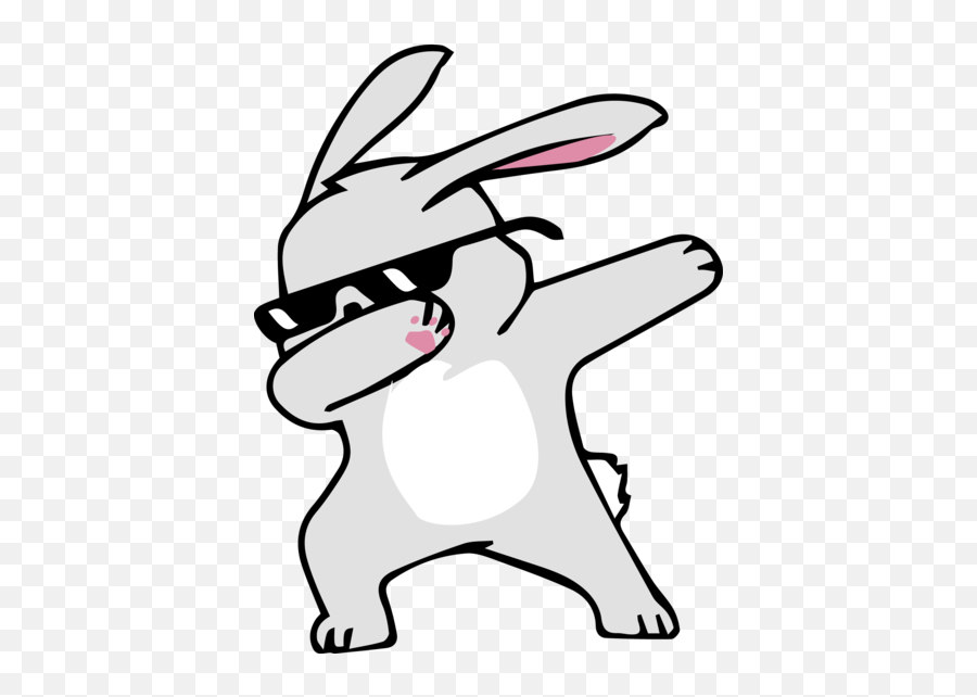 Dabbing Bunny - Dabbing Bunny Emoji,Emoji Doing A Dab