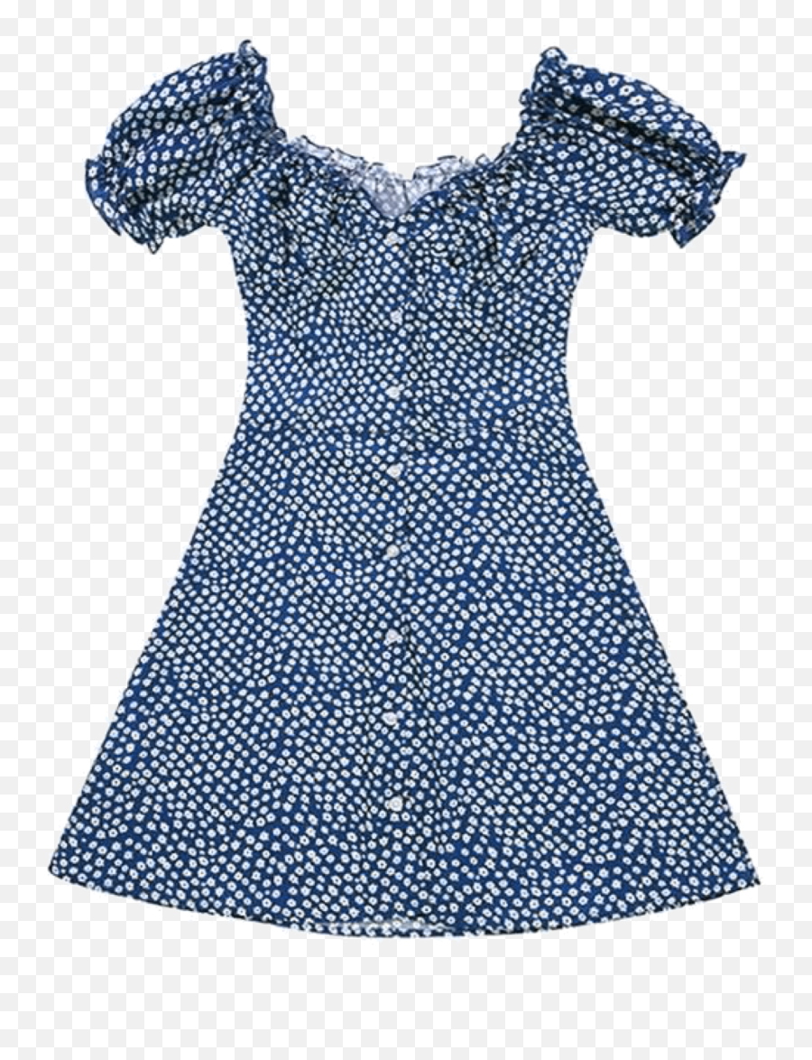Vintage Clothes Blue Dress Aesthetic - Vintage Clothes Aesthetic Dress Emoji,Blue Emoji Dress
