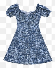Vintage Clothes Blue Dress Aesthetic - Vintage Clothes Aesthetic Dress Emoji,Blue Emoji Dress
