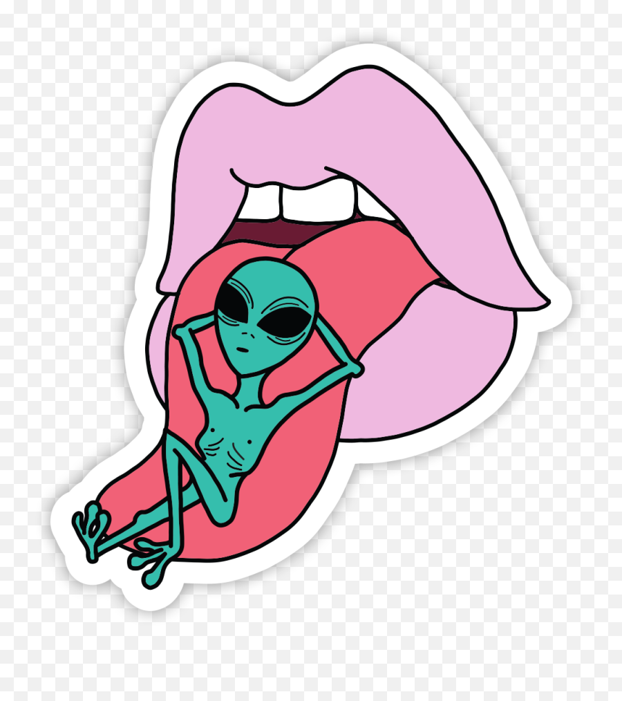 Chill Alien Sticker Clipart - Full Size Clipart 4115426 Stickers Alien Emoji,Alien Emoji Sticker